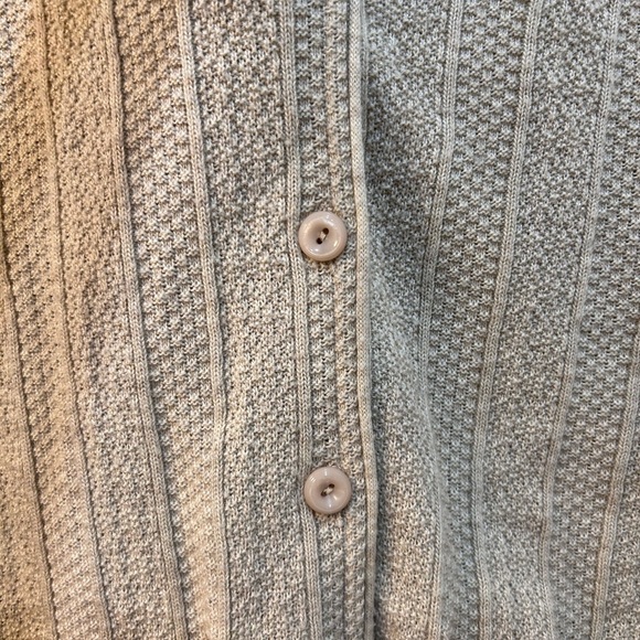 Made In Italy Wool Blend Sweater Vest Unisex Size L Lightweight Fisherman Boho - Picture 4 of 9